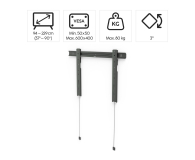 Hama Uchwyt LCD/LED VESA 600x400 FIX 90" ultraslim - 1516972 - zdjęcie 3